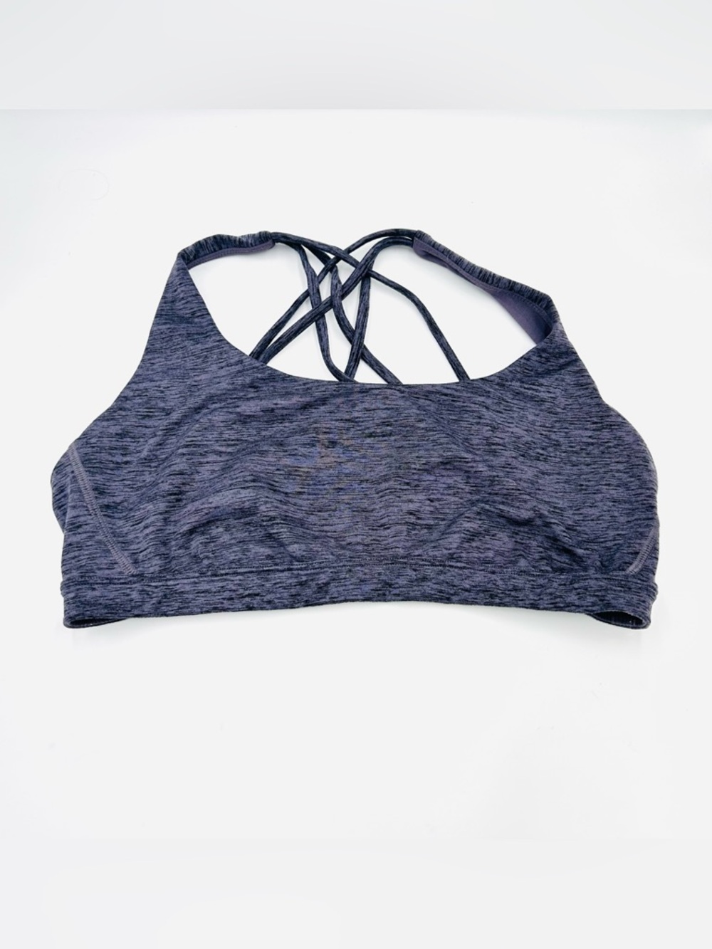 Victoria's Secret sports bra Low Impact Heathered gray Crisscross women size L
